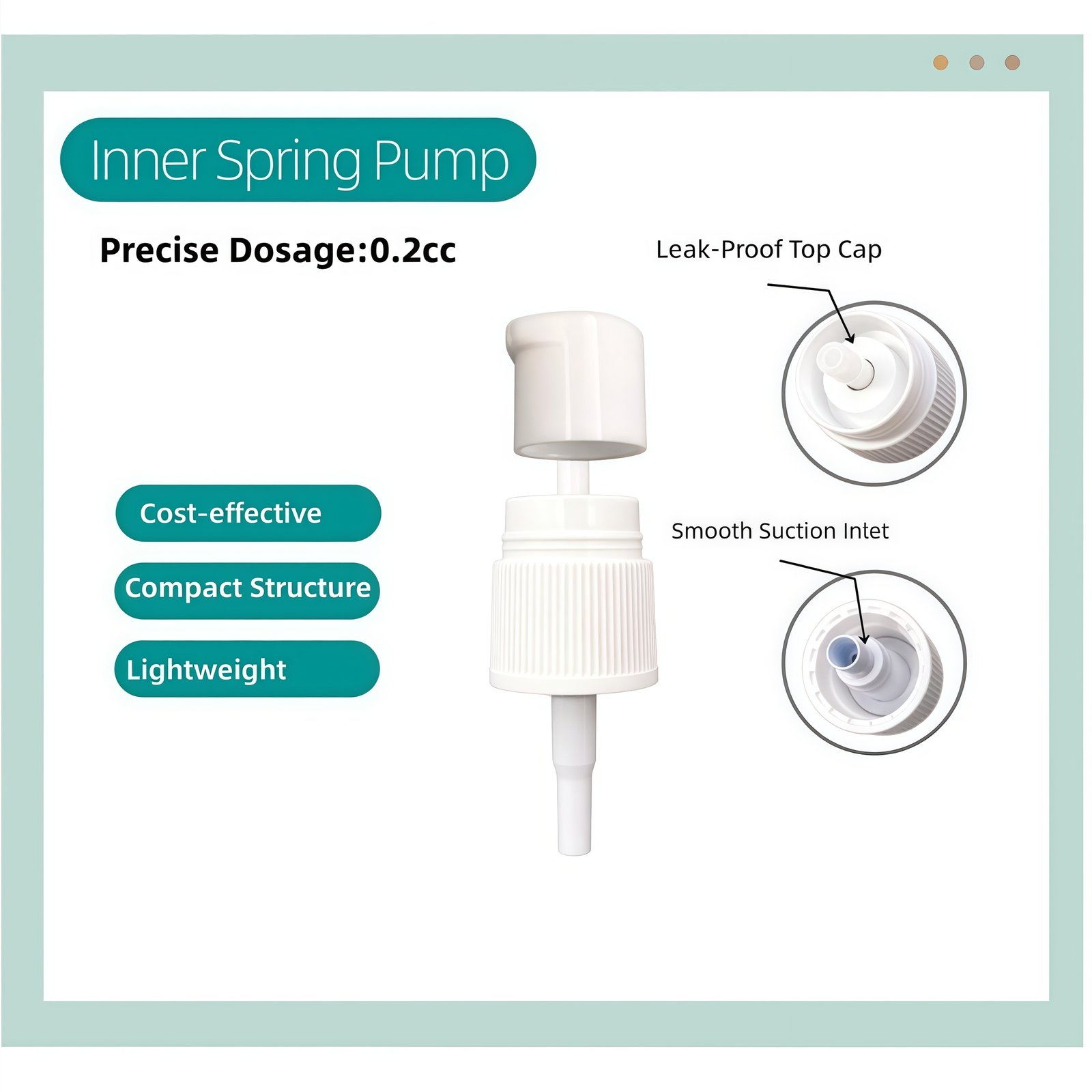 Treatment pump with Inner Spring big